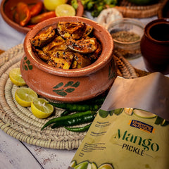 Chilka Aam Achar (Unpeeled Mango Pickle)